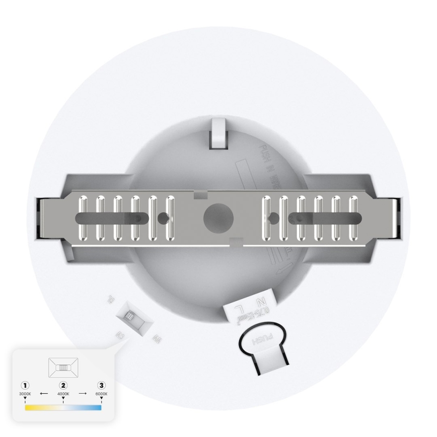 LED Ceiling Light EVORA LED/6W/230V 3000/4000/6000K Ø 14 cm White
