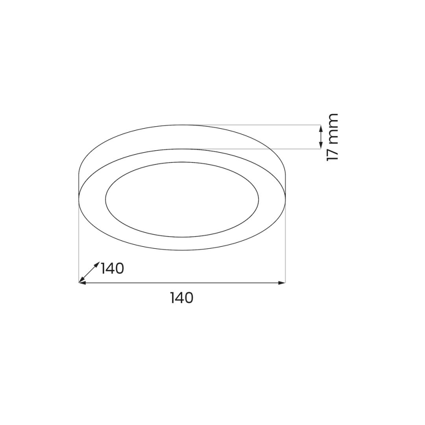 LED Ceiling Light EVORA LED/6W/230V 3000/4000/6000K Ø 14 cm White
