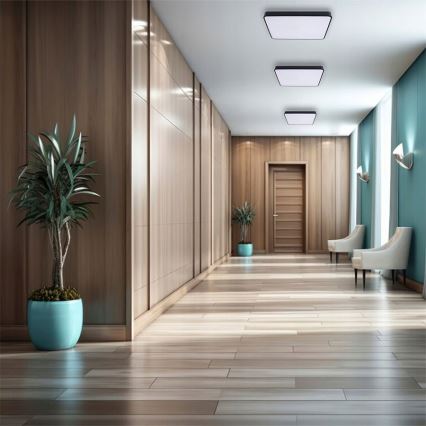 LED Ceiling light FELIZ LED/40W/230V 4000K 40x40 cm black