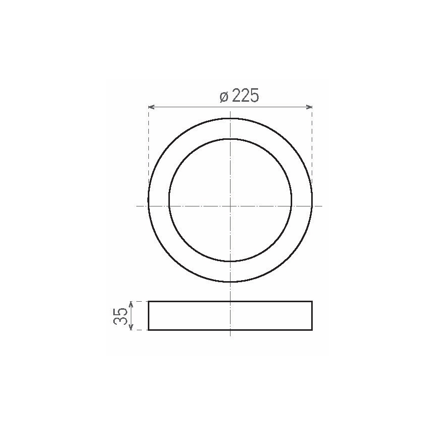 LED Ceiling light FENIX LED/18W/230V 3800K d. 22,5 cm