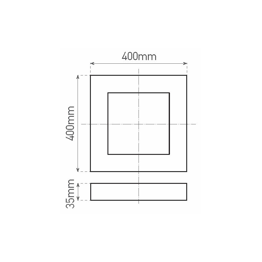 LED Ceiling light FENIX LED/32W/230V 3800K 40 cm
