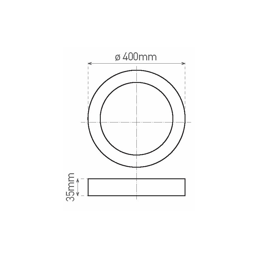 LED Ceiling light FENIX LED/32W/230V 3800K d. 40 cm