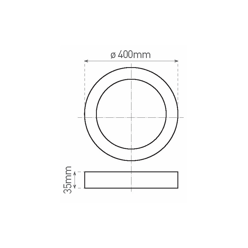 LED Ceiling light FENIX LED/32W/230V 3800K d. 40 cm snow white
