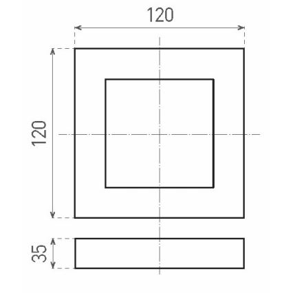 LED Ceiling light FENIX LED/6W/230V 3800K 12 cm