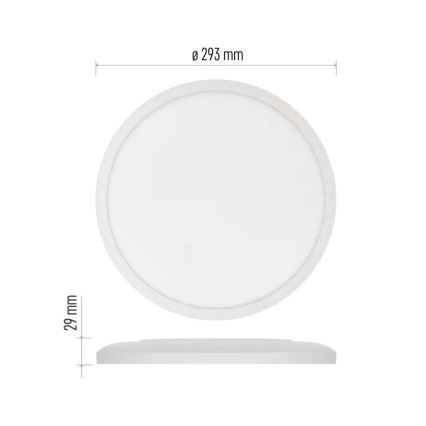 LED Ceiling light FLORI LED/18W/230V 4000K white d. 29 cm
