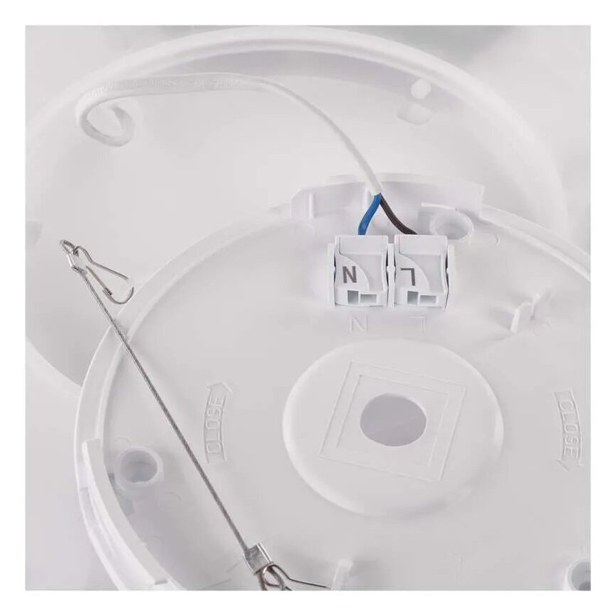LED Ceiling light FLORI LED/22W/230V 4000K black 42x42 cm