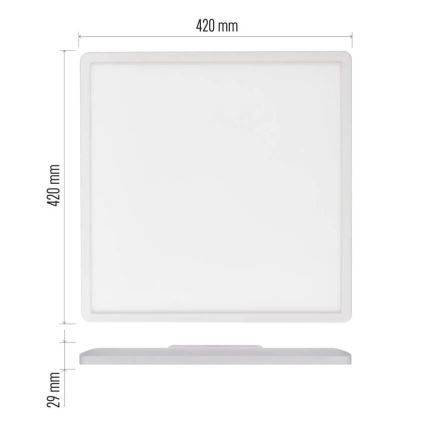 LED Ceiling light FLORI LED/22W/230V 4000K white 42x42 cm