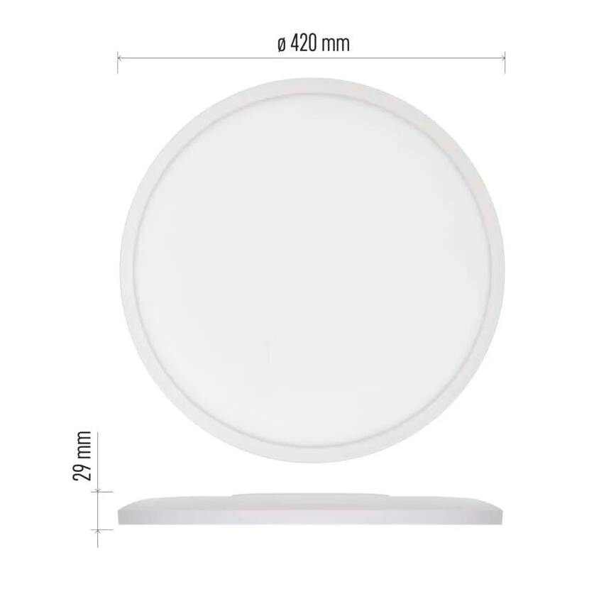 LED Ceiling light FLORI LED/22W/230V 4000K white d. 42 cm