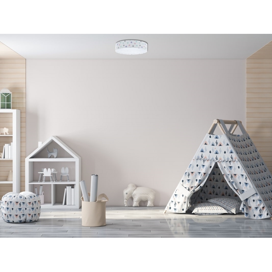 LED Children's ceiling light GALAXY KIDS LED/24W/230V dots colorful