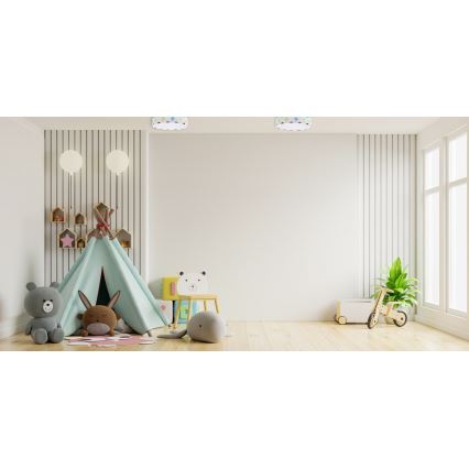 LED Children's ceiling light GALAXY KIDS LED/24W/230V dots colorful