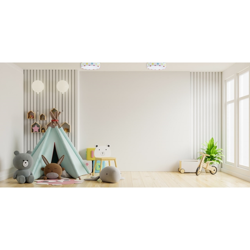 LED Children's ceiling light GALAXY KIDS LED/24W/230V dots colorful