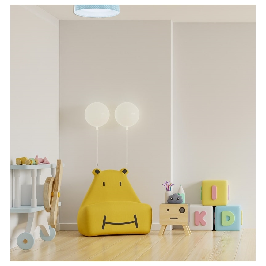 LED Children's ceiling light GALAXY KIDS LED/24W/230V dots turquoise/white