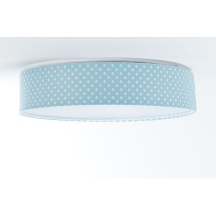 LED Children's ceiling light GALAXY KIDS LED/24W/230V dots turquoise/white