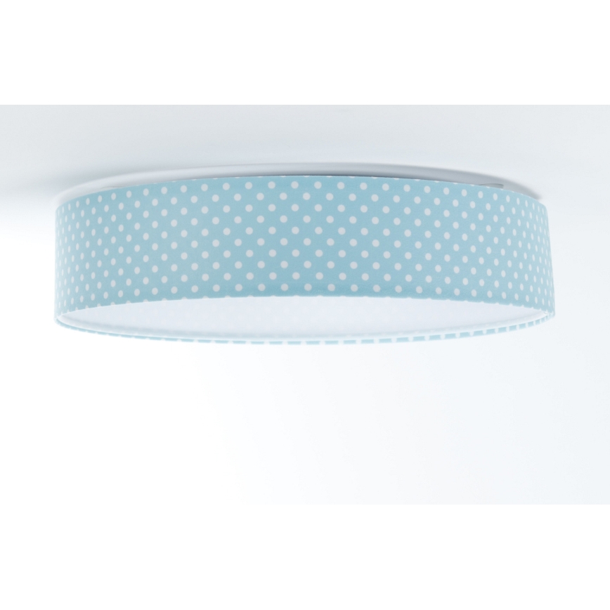 LED Children's ceiling light GALAXY KIDS LED/24W/230V dots turquoise/white