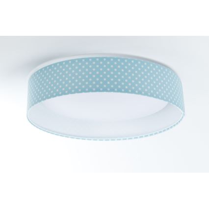LED Children's ceiling light GALAXY KIDS LED/24W/230V dots turquoise/white