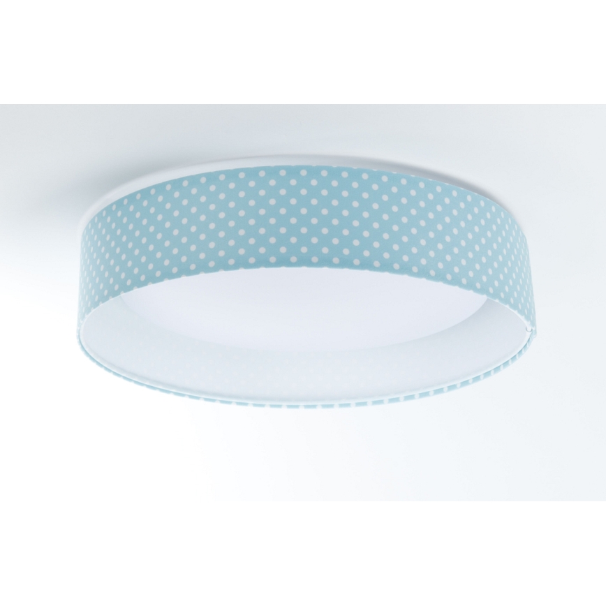 LED Children's ceiling light GALAXY KIDS LED/24W/230V dots turquoise/white