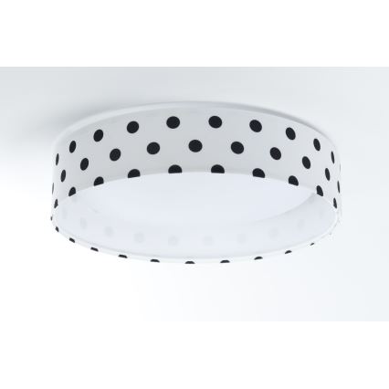 LED Children's ceiling light GALAXY KIDS LED/24W/230V dots white/black