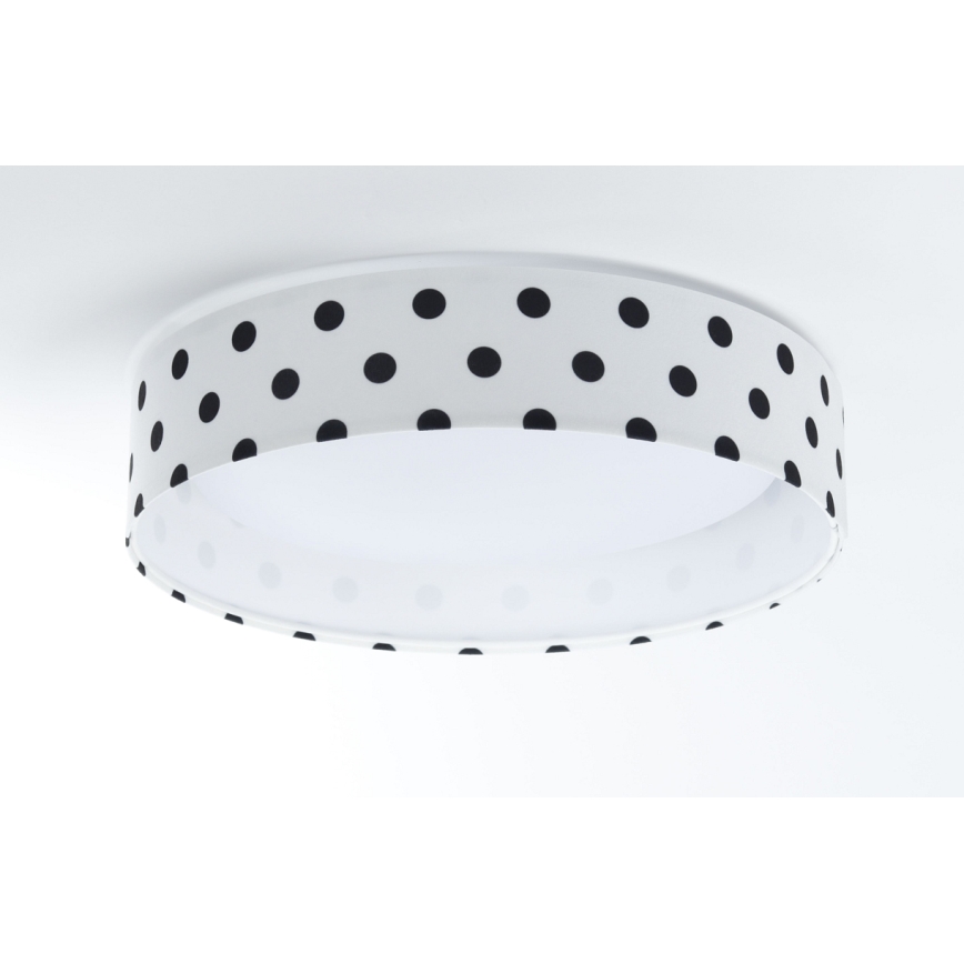 LED Children's ceiling light GALAXY KIDS LED/24W/230V dots white/black