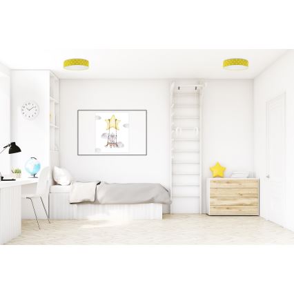LED Children's ceiling light GALAXY KIDS LED/24W/230V dots yellow/white