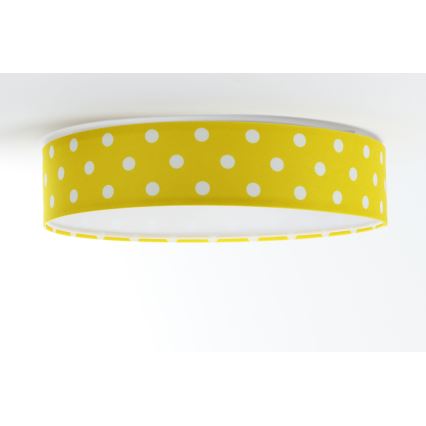 LED Children's ceiling light GALAXY KIDS LED/24W/230V dots yellow/white