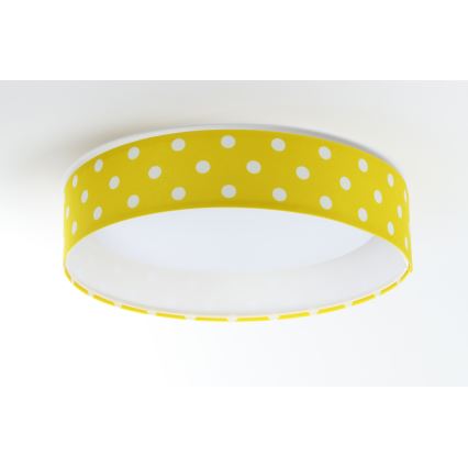 LED Children's ceiling light GALAXY KIDS LED/24W/230V dots yellow/white