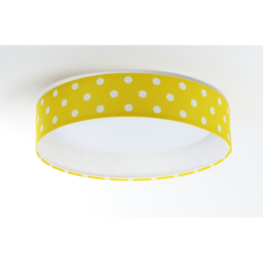 LED Children's ceiling light GALAXY KIDS LED/24W/230V dots yellow/white