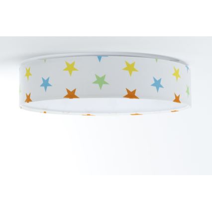 LED Children's ceiling light GALAXY KIDS LED/24W/230V stars colorful