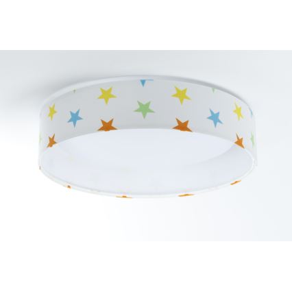 LED Children's ceiling light GALAXY KIDS LED/24W/230V stars colorful