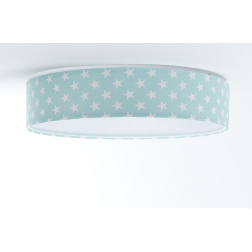 LED Children's ceiling light GALAXY KIDS LED/24W/230V stars green/white