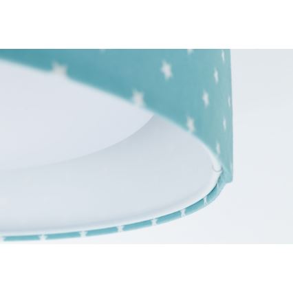 LED Children's ceiling light GALAXY KIDS LED/24W/230V stars turquoise/white