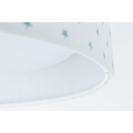 LED Children's ceiling light GALAXY KIDS LED/24W/230V stars white/turquoise
