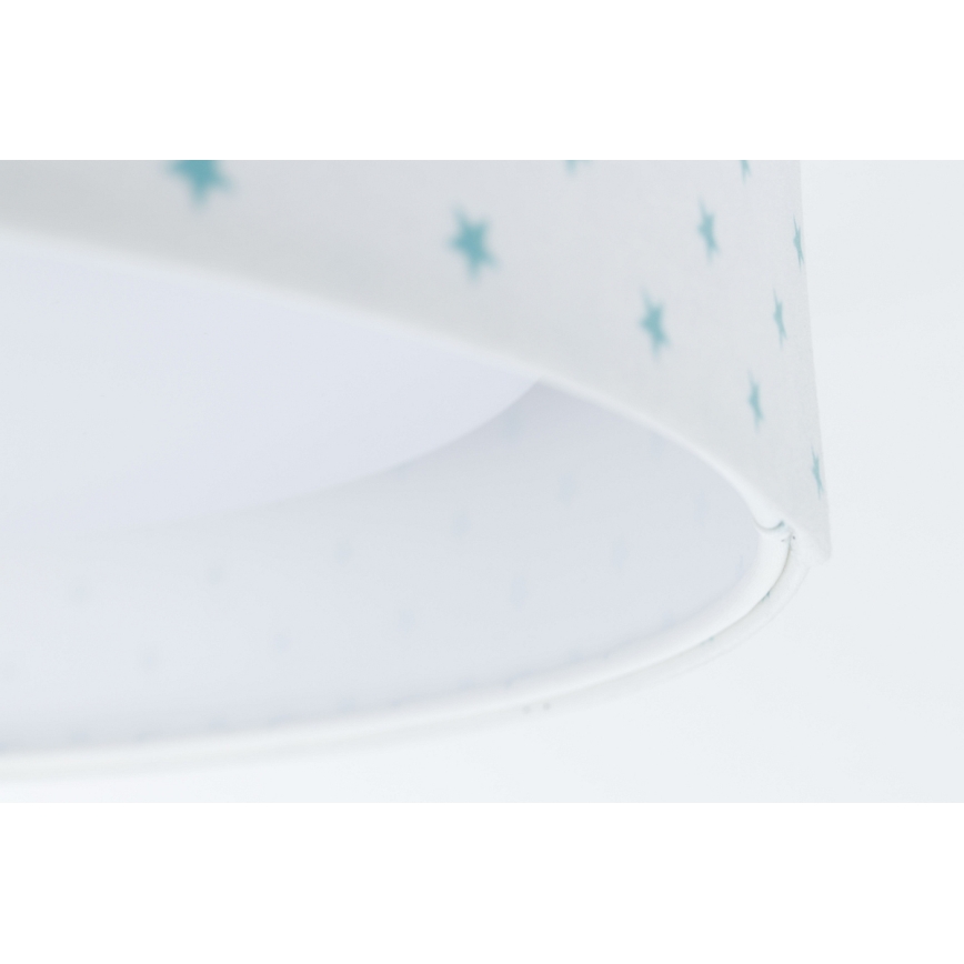 LED Children's ceiling light GALAXY KIDS LED/24W/230V stars white/turquoise