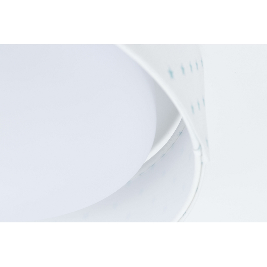 LED Children's ceiling light GALAXY KIDS LED/24W/230V stars white/turquoise