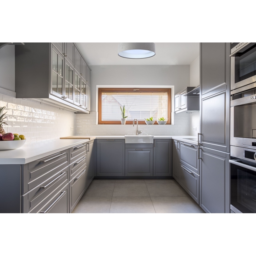 LED Ceiling Light GALAXY LED/24W/230V Ø 44 cm grey/white