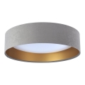 LED Ceiling Light GALAXY LED/24W/230V Ø 44 cm Gray/Gold