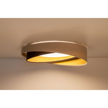 LED Ceiling Light GALAXY MODERN LED/24W/230V Ø 55 cm beige/brown/gold