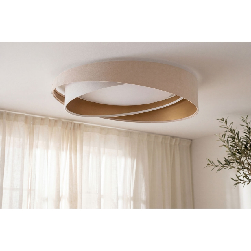 LED Ceiling Light GALAXY MODERN LED/24W/230V Ø 55 cm beige/white/gold