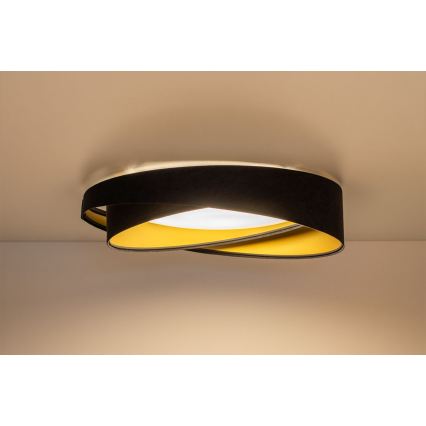 LED Ceiling Light GALAXY MODERN LED/24W/230V Ø 55 cm Black/Gold