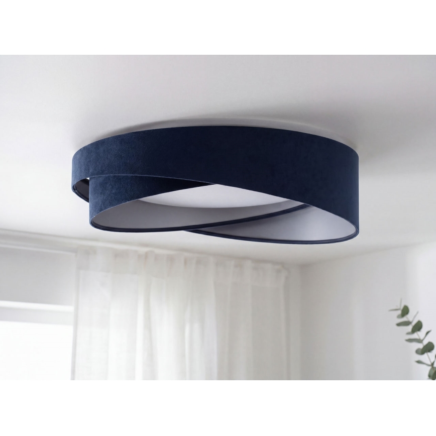 LED Ceiling Light GALAXY MODERN LED/24W/230V Ø 55 cm Blue/Silver