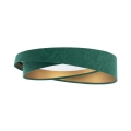 LED Ceiling Light GALAXY MODERN LED/24W/230V Ø 55 cm Green/Gold