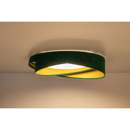 LED Ceiling Light GALAXY MODERN LED/24W/230V Ø 55 cm Green/Gold