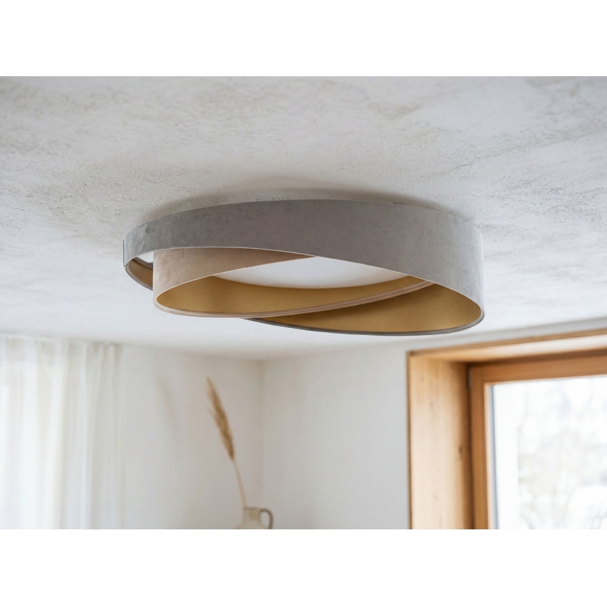 LED Ceiling Light GALAXY MODERN LED/24W/230V Ø 55 cm grey/beige/gold