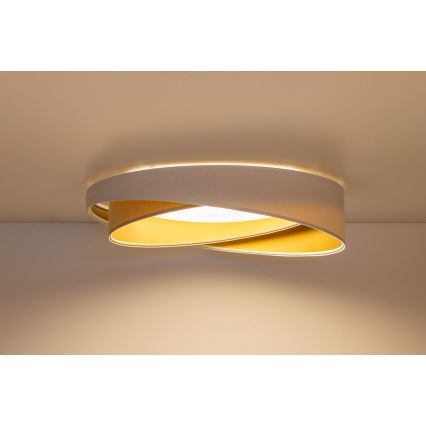 LED Ceiling Light GALAXY MODERN LED/24W/230V Ø 55 cm White/Beige/Gold