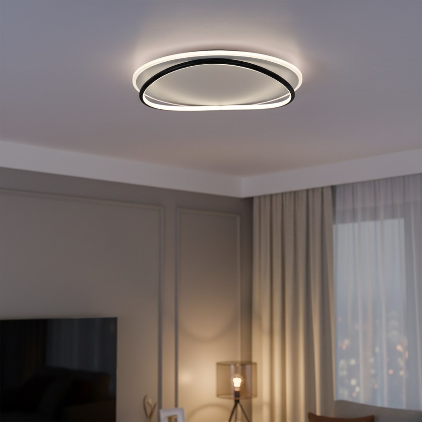 LED Ceiling Light HALO LED/38W/230V Ø 50 cm Black