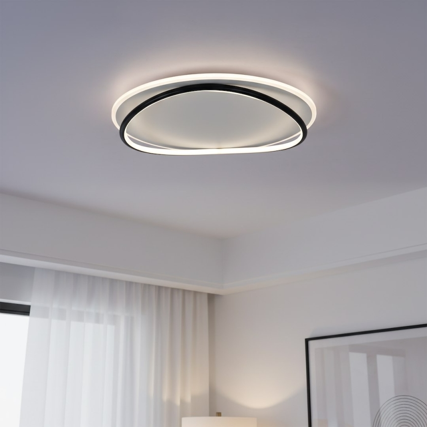 LED Ceiling Light HALO LED/38W/230V Ø 50 cm Black