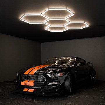 LED Ceiling Light HEXAGON LED/240W/85-265V 4000K 298x209 cm CRI 90 IP44 White