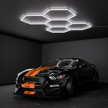 LED Ceiling Light HEXAGON LED/240W/85-265V 4000K 298x209 cm CRI 90 IP54 White