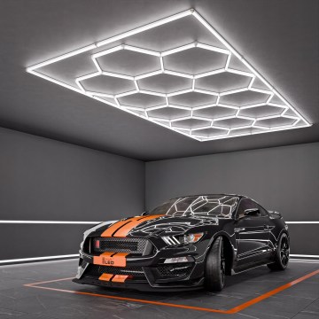 LED Ceiling Light HEXAGON LED/696W/85-265V 6500K 484x243 cm CRI 90 IP44 White