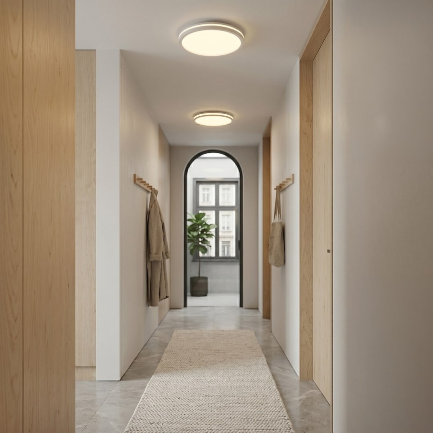 LED Ceiling Light HUGO LED/12/18/24W/230V 3000/4000/6500K Ø 30 cm IP54 white
