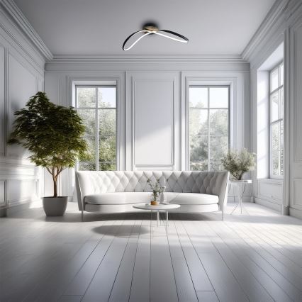 LED Ceiling light INFINITY LED/21W/230V black